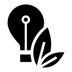 Aufkleber - Eco bulb icon. Simple illustration of eco bulb vector icon for web design isolated on white background