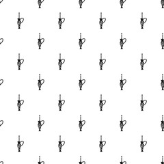 Poster - candle stick and jug jewish pattern seamless vector repeat for any web design