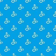 Wall Mural - Boa snake pattern vector seamless blue repeat for any use
