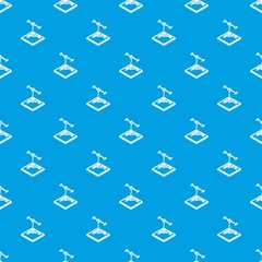 Poster - Gun d printing pattern vector seamless blue repeat for any use