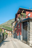 Fototapeta Uliczki - Village of Benasque in the mountains of the Pyrenees
