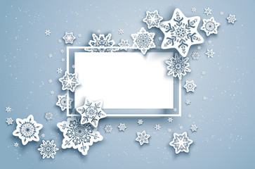 Papier Peint - Seasonal winter frame
