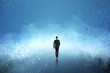 © Who is Danny - Businessman walking in cloud