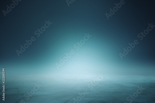 Illuminated blue background