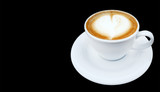 Fototapeta Mapy - Hot coffee cappuccino latte