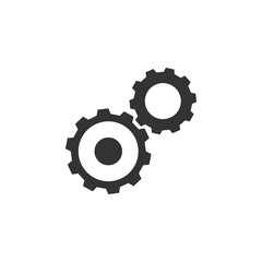 Aufkleber - gear, settings, business icon. Element of business icon for mobile concept and web apps. Glyph gear, settings, business icon can be used for web and mobile