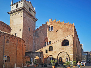 Canvas Print - Italy, Mantua, Concordia square side of the Regional Palace. 