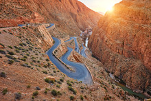 Dades Gorge Is A Gorge Of Dades River In Atlas Mountains In Morocco.