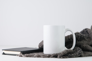 white styled mug mockup