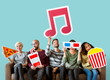 © Rawpixel.com - Group of diverse friends holding movie emoticons