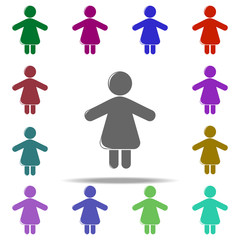 Poster - baby girl icon. Elements of Children in multi color style icons. Simple icon for websites, web design, mobile app, info graphics