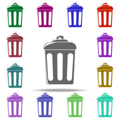 Poster - trash box icon. Elements of Cleaners in multi color style icons. Simple icon for websites, web design, mobile app, info graphics