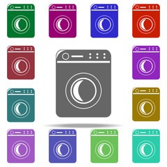 Poster - washing machine icon. Elements of Cleaners in multi color style icons. Simple icon for websites, web design, mobile app, info graphics