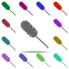 Poster - dust brush icon. Elements of Cleaners in multi color style icons. Simple icon for websites, web design, mobile app, info graphics