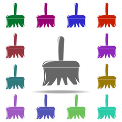 Poster - broom icon. Elements of Cleaners in multi color style icons. Simple icon for websites, web design, mobile app, info graphics