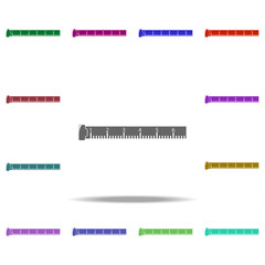 Poster - building line icon. Elements of Construction tools in multi color style icons. Simple icon for websites, web design, mobile app, info graphics