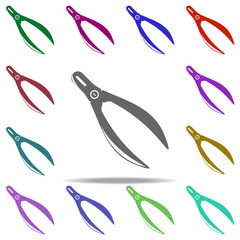 Poster - pliers icon. Elements of Construction tools in multi color style icons. Simple icon for websites, web design, mobile app, info graphics