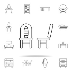 Poster - chairs icon. Furniture icons universal set for web and mobile