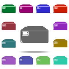 Poster - packing box icon. Elements of Logistic in multi color style icons. Simple icon for websites, web design, mobile app, info graphics