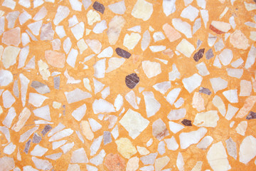 Wall Mural - Brown or orange terrazzo seamless  texture background,Natural patterns polished stone floor