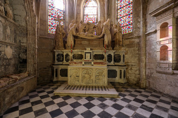  Interior of  Saint Trophime Cathedral in Arles, France. Bouches-du-Rhone,  France