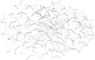 Fototapete - The Stars pattern isolated on white background.