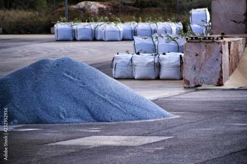 Fotografia, Obraz Colorful construction aggregate mountains in Spain