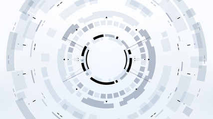 Wall Mural - Futuristic Technology Abstract Background. Vector Modern Hi-Tech Wallpaper