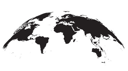 Wall Mural - detailed world map globe