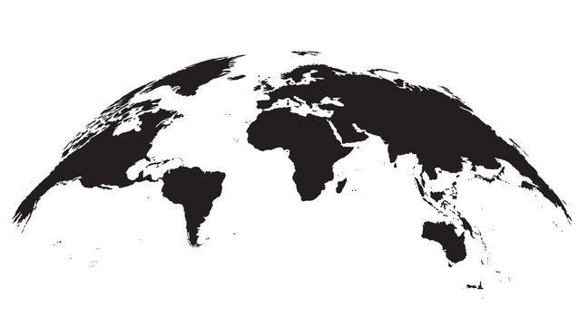 Detailed world Map Globe