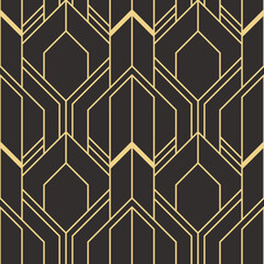 Abstract art deco seamless modern tiles pattern