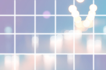 Canvas Print - blurred light bokeh abstract background