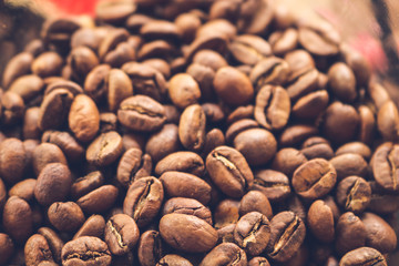 Coffee beans in a jar