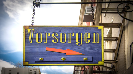 Wall Mural - Schild 403 - Vorsorgen