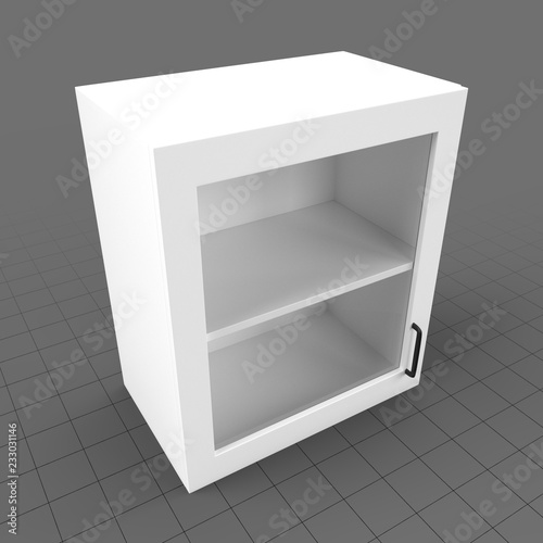 Kitchen Wall Cabinet Single Glass Door 1 Kaufen Sie Dieses 3d