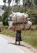 © Wollwerth Imagery - A woman in Ethiopia carries a massive load on her back.