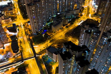  Hong Kong city at night