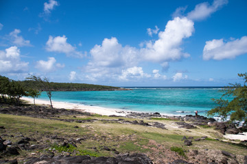 Anse Ally beach in Rodrigues Island