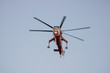 Water Dropping Helicopter Flying During California Woolsey Brushfire