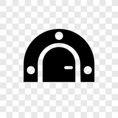 Poster - Bunker vector icon isolated on transparent background, Bunker transparency logo design