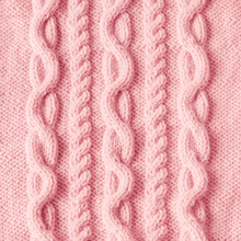 Pink Knitting Wool Texture Background