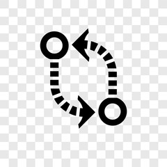 Poster - Circuit vector icon isolated on transparent background, Circuit transparency logo design