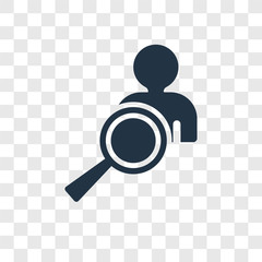 Poster - Person vector icon isolated on transparent background, Person transparency logo design