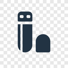 Poster - Pendrive vector icon isolated on transparent background, Pendrive transparency logo design