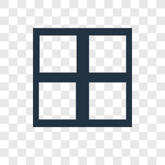 Poster - Square vector icon isolated on transparent background, Square transparency logo design