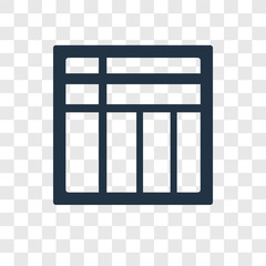 Poster - Square vector icon isolated on transparent background, Square transparency logo design