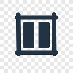 Poster -  vector icon isolated on transparent background,  transparency logo design