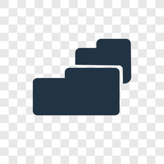 Poster - Folder vector icon isolated on transparent background, Folder transparency logo design