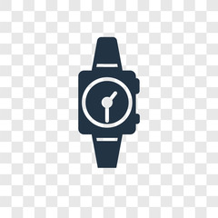 Poster - Smartwatch vector icon isolated on transparent background, Smartwatch transparency logo design