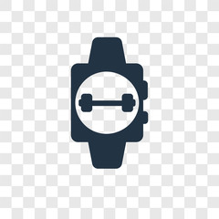 Poster - Smartwatch vector icon isolated on transparent background, Smartwatch transparency logo design